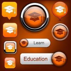 3D Button Icon Set