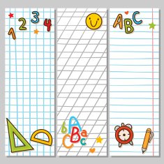 Notebook vertical banners