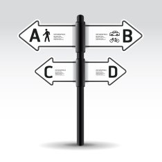 Modern road sign Design template