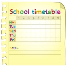 School timetable topic image 4