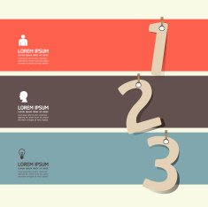 Modern Design template paper tag style