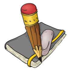 Notebook Pencil And Eraser N2