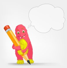 Funny Monster Writer N2
