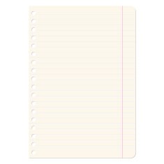 Blank sheets of paper sheet in line