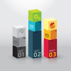 Vector infographic template Modern box Design Minimal style