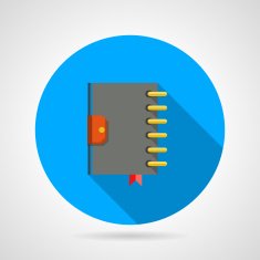 Flat icon for ring organizer