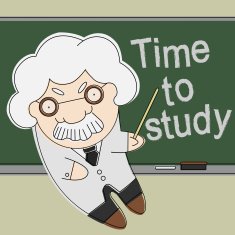 Old cartoon professor