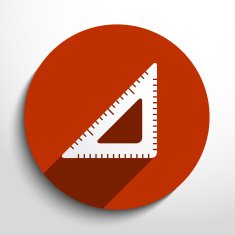 Vecror flat ruler icon N2