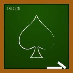 Vector game spade icon Eps10