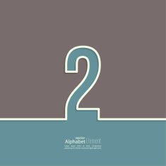 The number abstract background N2