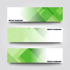 Set of banner templates with abstract background N10