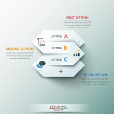Modern infographics options banner N169