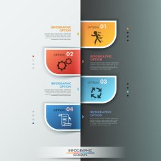 Modern infographic option banner N31