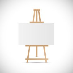 Wooden Easel Illustration