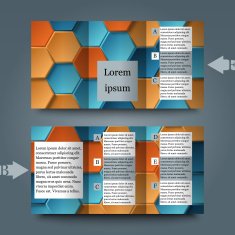 Brochure template with abstract background N10
