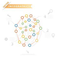 Colorful vector design for workflow layout N2