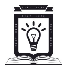 college shield with light bulb