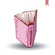 Book icon isolated illustration vector N20