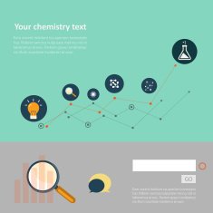 Set of flat design concepts for web and printing N8