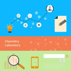 Set of flat design concepts for web and printing N9