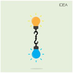 Creative light bulb Idea concept background N17