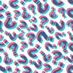 Questions Seamless pattern Vector illustration N3