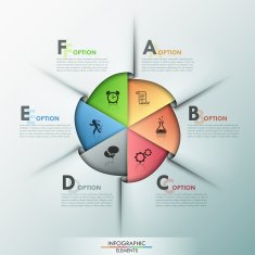 Modern infographics options banner N174