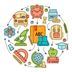 Education icons illustation N2