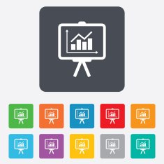 Presentation billboard sign icon Diagram symbol N21