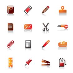 Stationary Colorful Icons