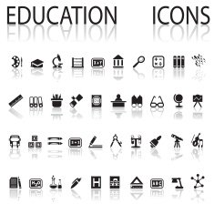 Education icons N190