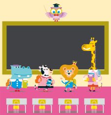 lesson in class - vector Illustration