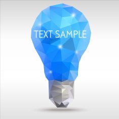 polygon idea light bulb N2