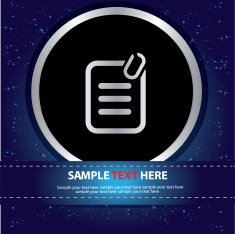 Document sign vector