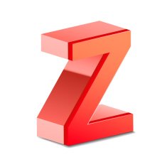 3d red letter Z N3