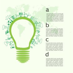 Go green concept Save world vector Illustration N17