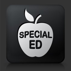 Black Square Button with Speacial Ed