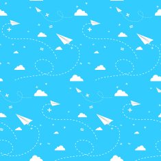 paper planes clouds