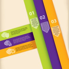Colorful infographic template design