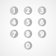 Numbers set web icon N4
