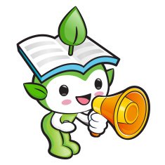 Environmental Mascot the hand is holding a loudspeaker