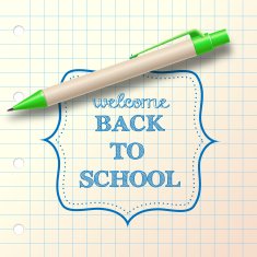 "back to school" sketch with ballpoint