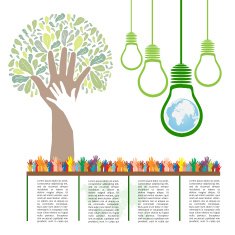 Go green concept Save world vector Illustration N18