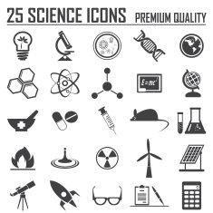 25 science icons set Premium Quality