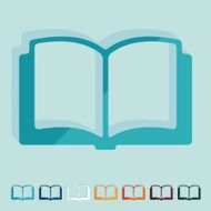 Flat design book N69
