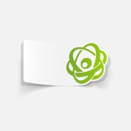 realistic design element atom N84