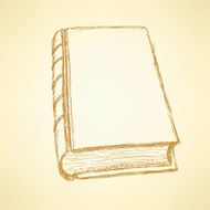 Sketch cute closed book N2