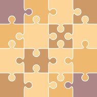 Jigsaw puzzle pieces - VECTOR N2