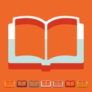 Flat design book N71
