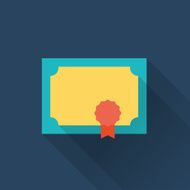diploma flat icon